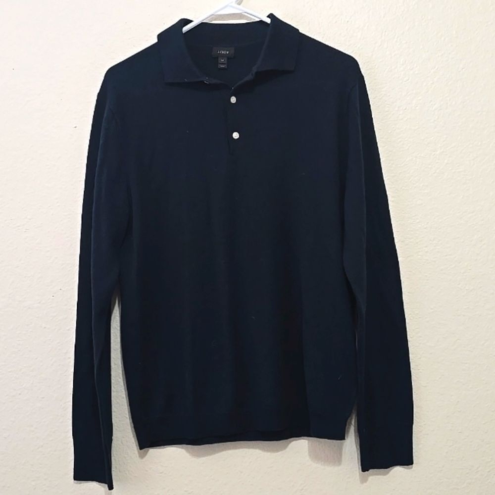 J.Crew 100% Wool collared sweater-polo M